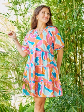 Luxurious Feel Modest Look FINAL SALE - Palmer Dress | Cool Waters Blue