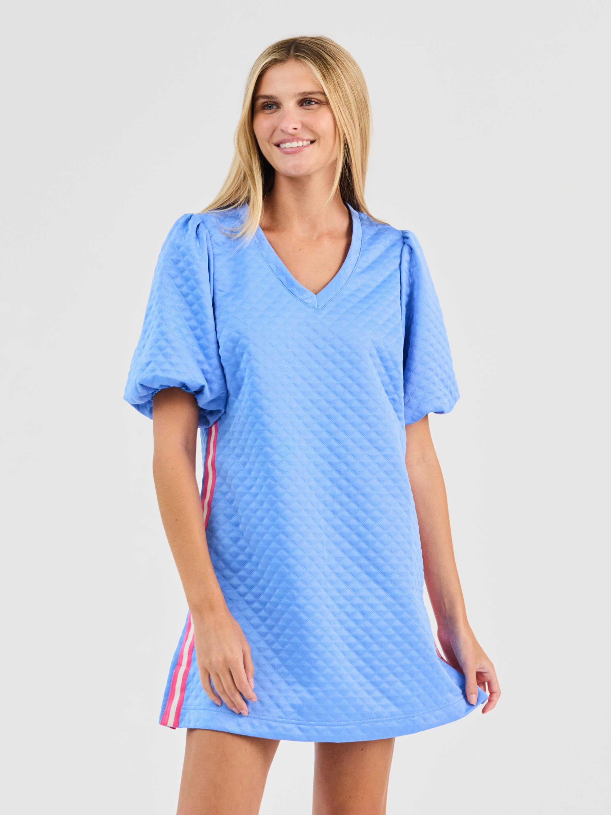 Cozy Vibes Unique Cut FINAL SALE - Stacey Dress | Blue