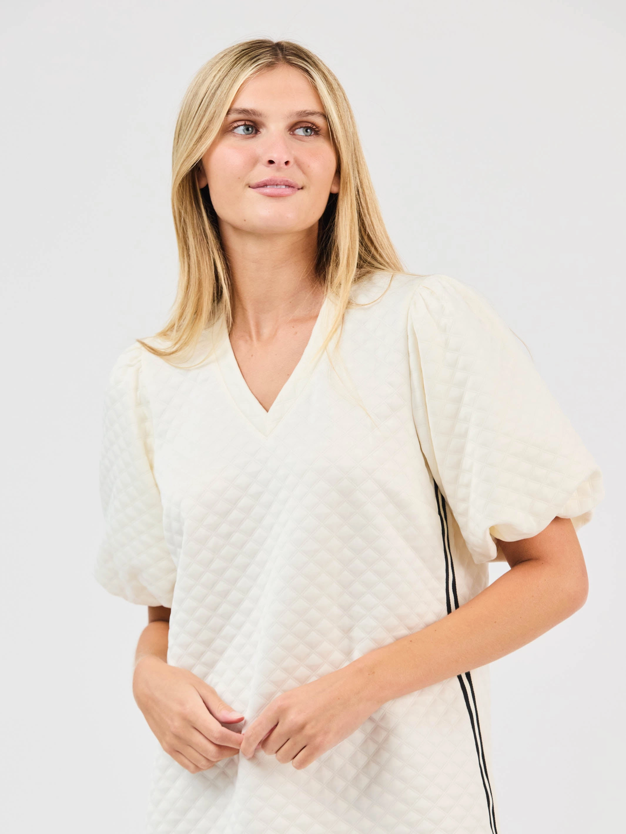 Flared shape Spring-Season FINAL SALE - Stacey Dress | Ivory