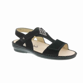 Secure fit Sustainable Rubber Base Finn Comfort Women's Calvia - Black
