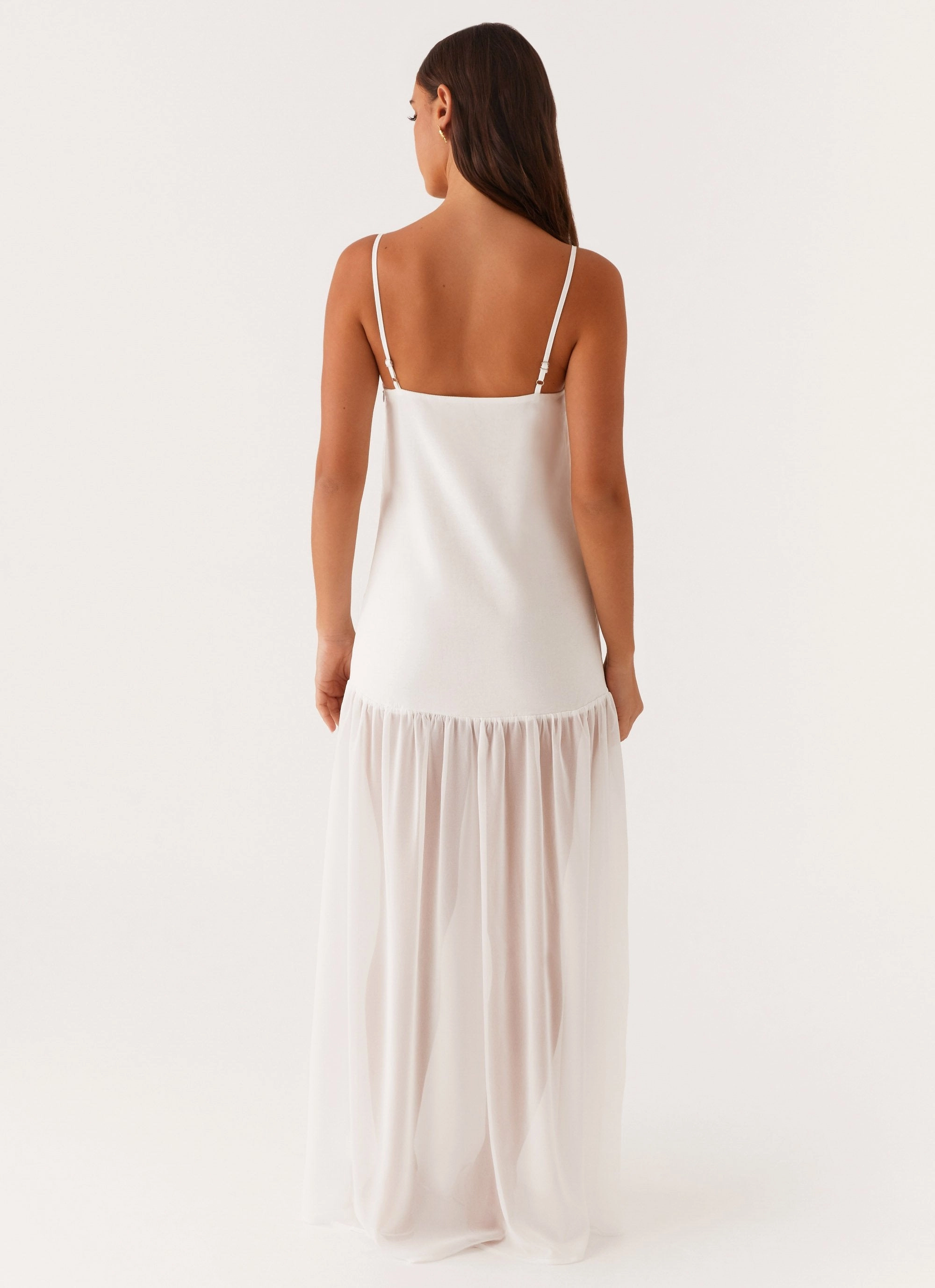 Heavenly Linen Maxi Dress - White Breathable Style