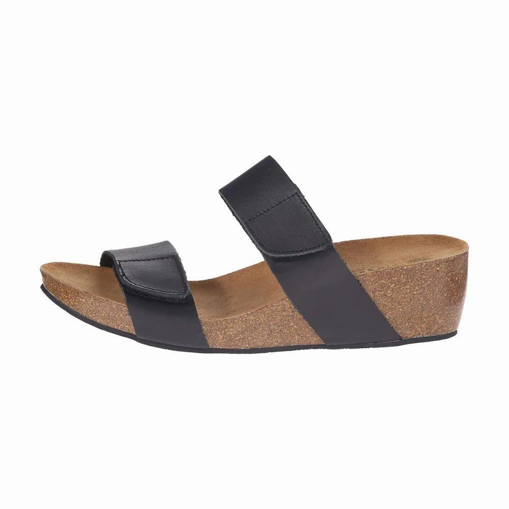 Ventilation System Classic Sandals Eric Michael by Laurevan Women's Liat Wedge Sandal - Black