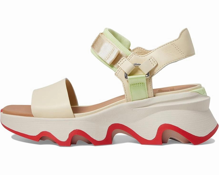 Kinetic? Impact Y-Strap High Sandal - Honey White/Luminous Lime Soft Walk studded