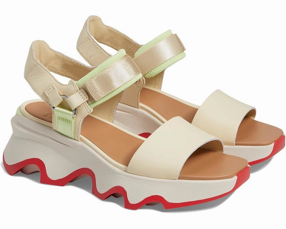 Kinetic? Impact Y-Strap High Sandal - Honey White/Luminous Lime Sport Ease Trendy And Comfortable