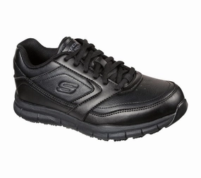 Skechers Women's Nampa Wyola Slip Resistant - Black Slip   On Style Win Step