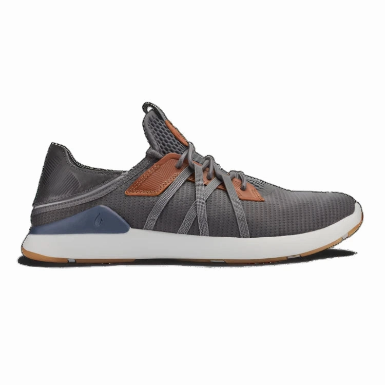 Slip Proof Olukai Men's Mio Li Sneakers - Pavement/Vintage Indigo