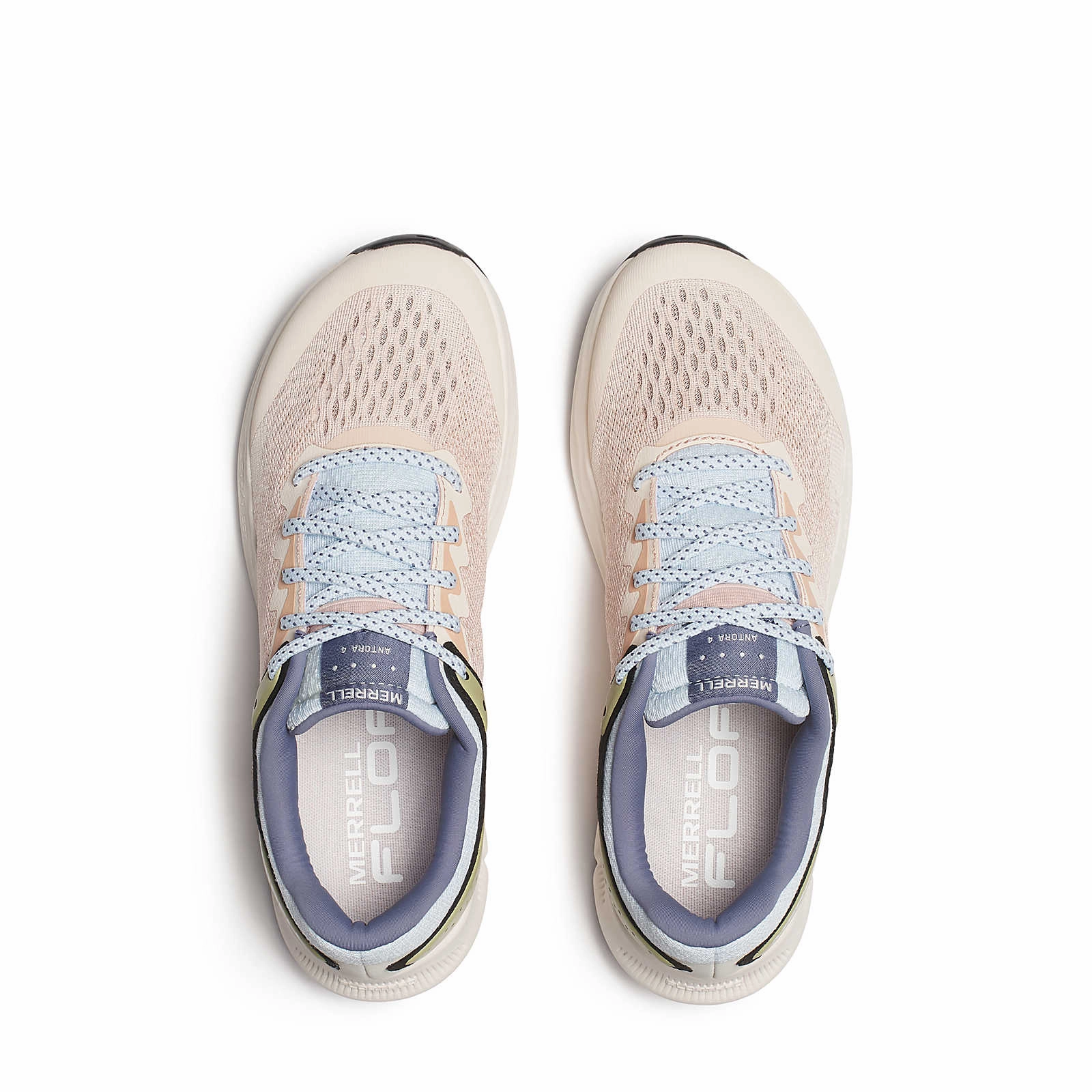Natural Fit Merrell Women's Antora 4 Low Trail Sneaker - Pink Salt/Ice Blue