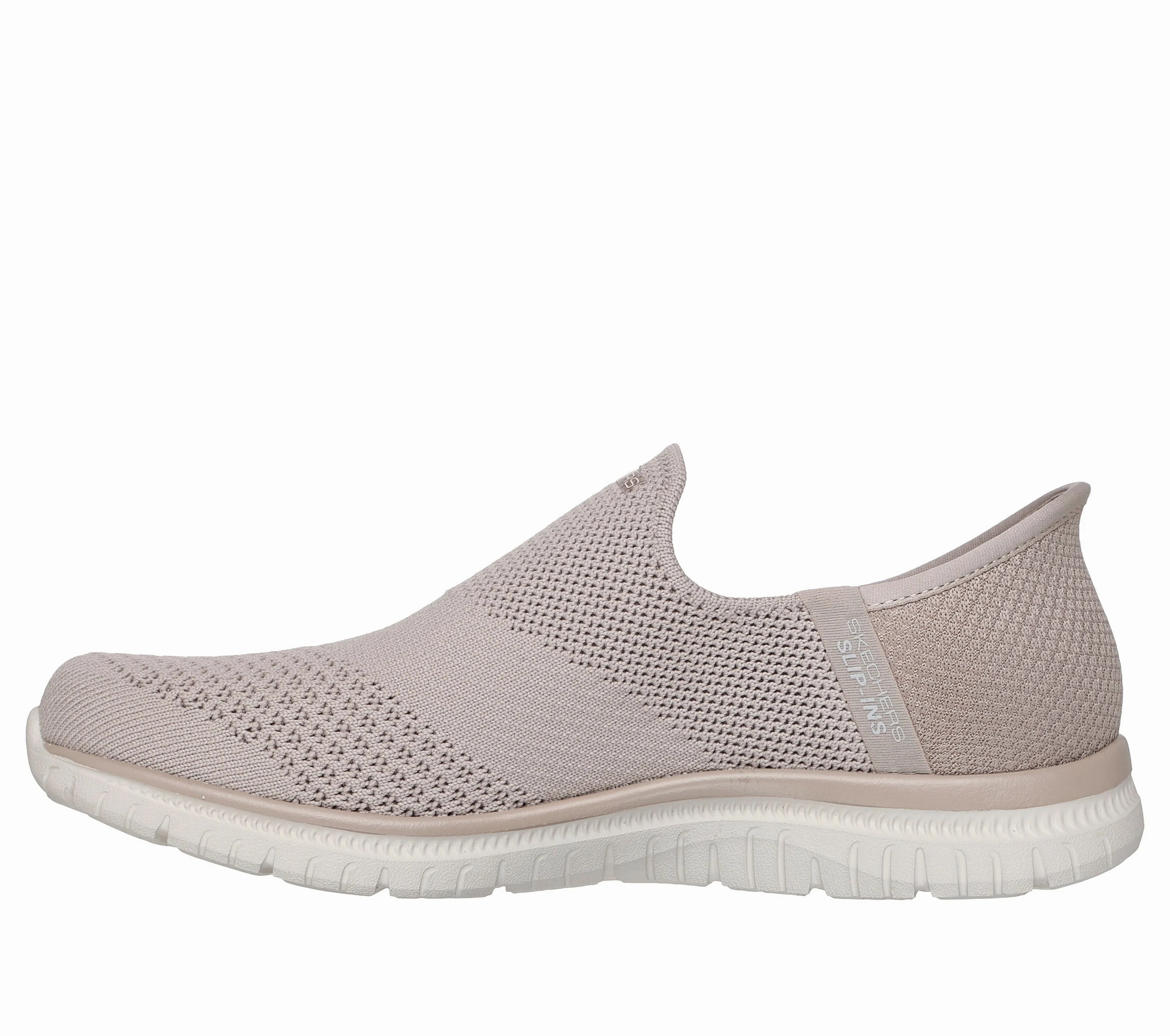 Anti Slip Feature Run Daily Skechers Women's Virtue-Sleek Slip-In Sneakers - Taupe