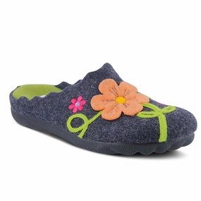 Indoor Walk Spring Step Flexus Women's Posie Slip-on - Navy