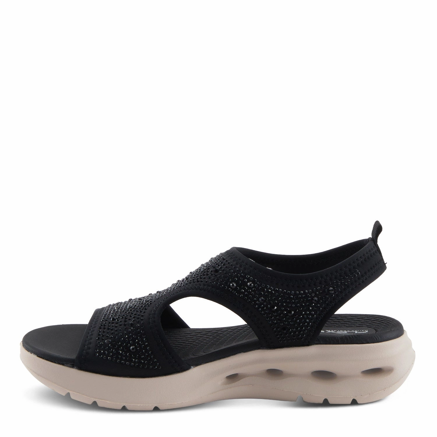 Flexus by Spring Step Women's Gosselin Open Toe Sandal - Black Daily Walk