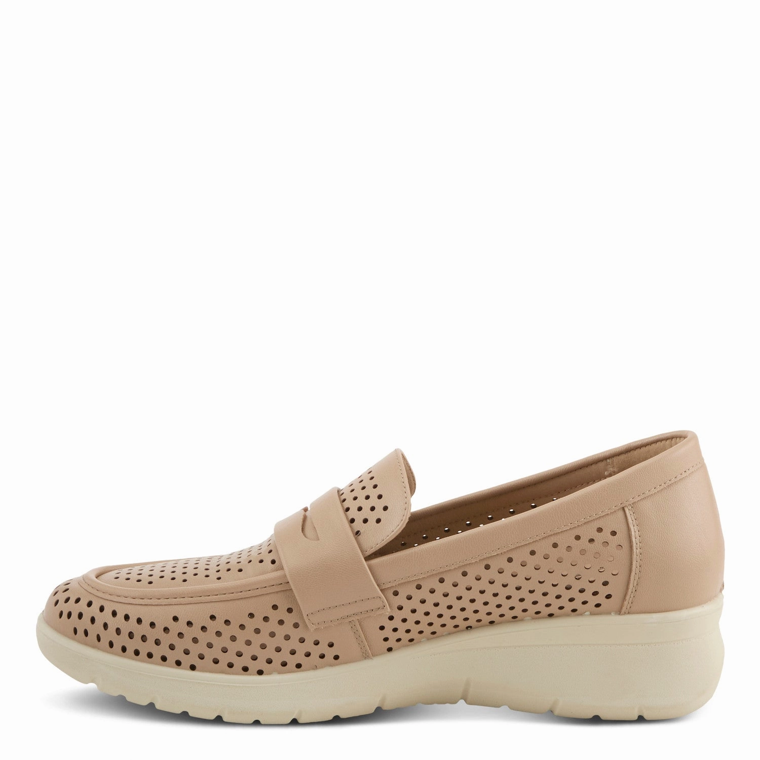 Flexus by Spring Step Women's Shoji Slip On Penny Loafer - Beige Soft Layers All Purpose