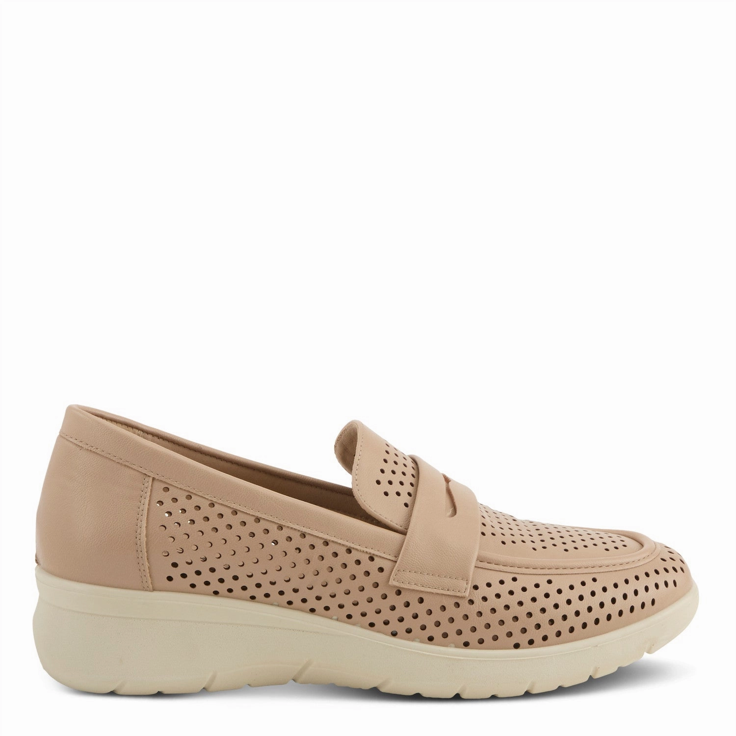 Flexus by Spring Step Women's Shoji Slip On Penny Loafer - Beige Comfort Inserts
