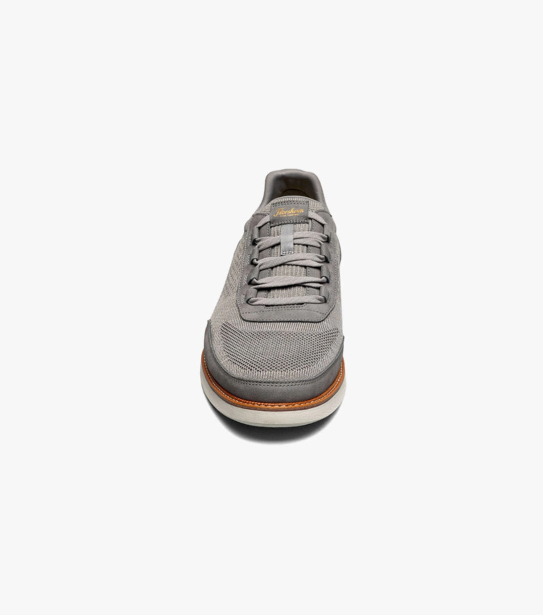 High Heel Walk Comfortably Florsheim Men's Launch Knit Elastic Lace Moc Toe Slip On - Gray