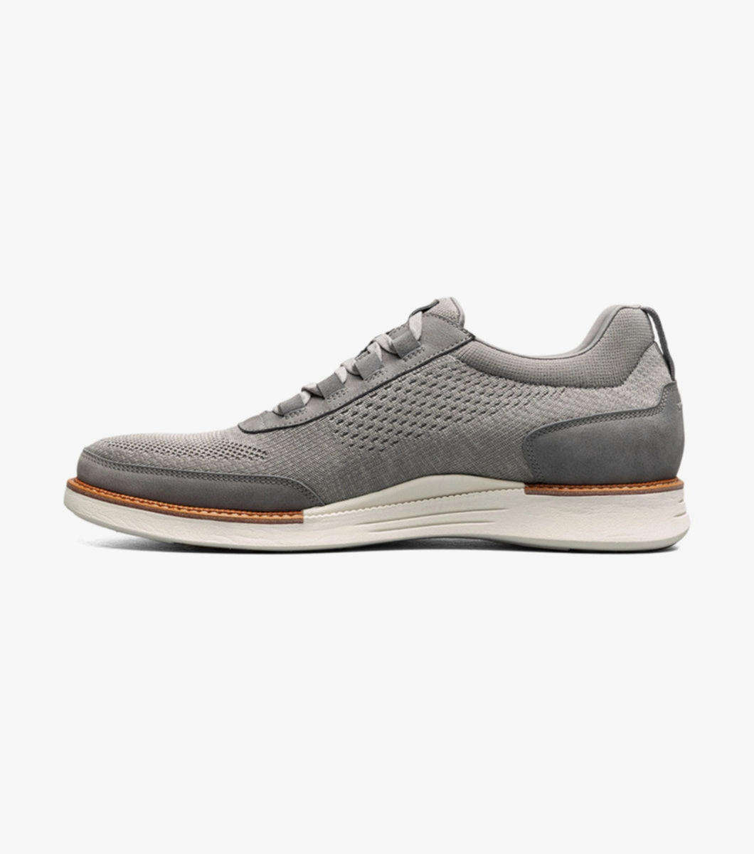 Florsheim Men's Launch Knit Elastic Lace Moc Toe Slip On - Gray Cool Choice