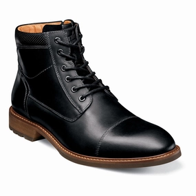 Urban Essentials Confident Move Florsheim Men's Lodge Cap Toe Boots - Black