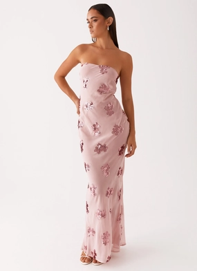 Sweet Escape Sequin Maxi Dress - Baby Pink Calm Flow