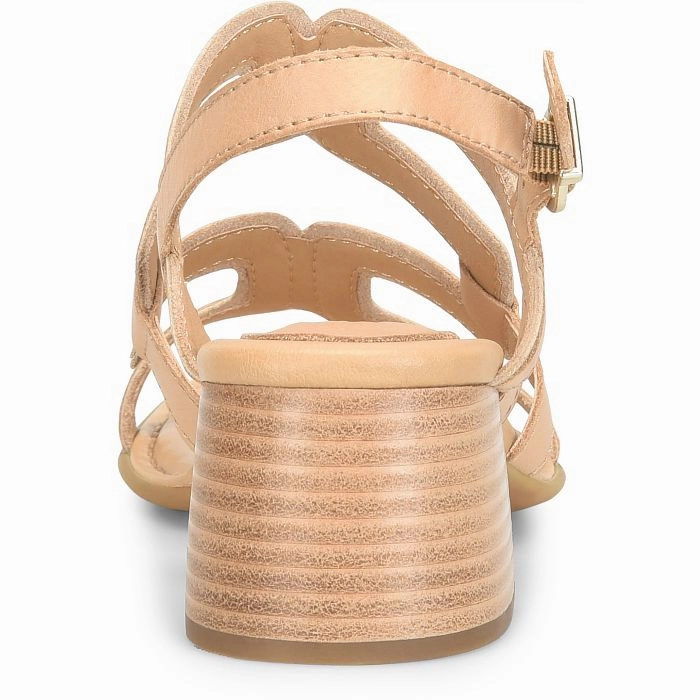 Padding Around Ankle Born Women's Sofia Heeled Sandal - Natural/Pana Cotta