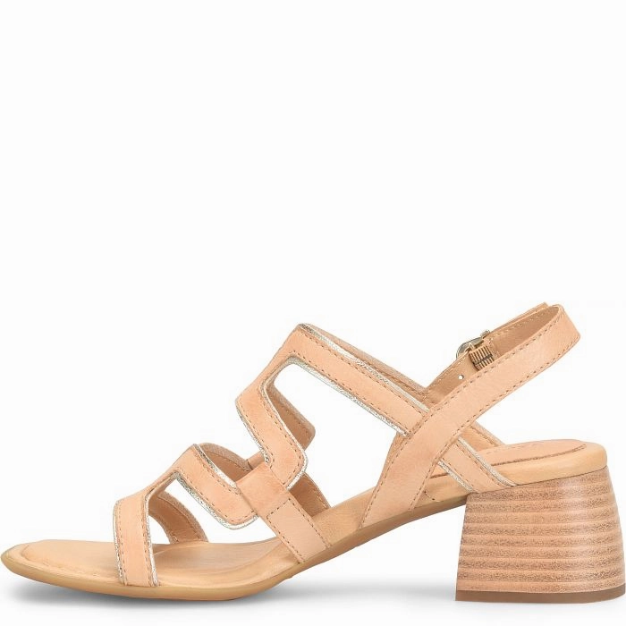 Born Women's Sofia Heeled Sandal - Natural/Pana Cotta Preppy Pop