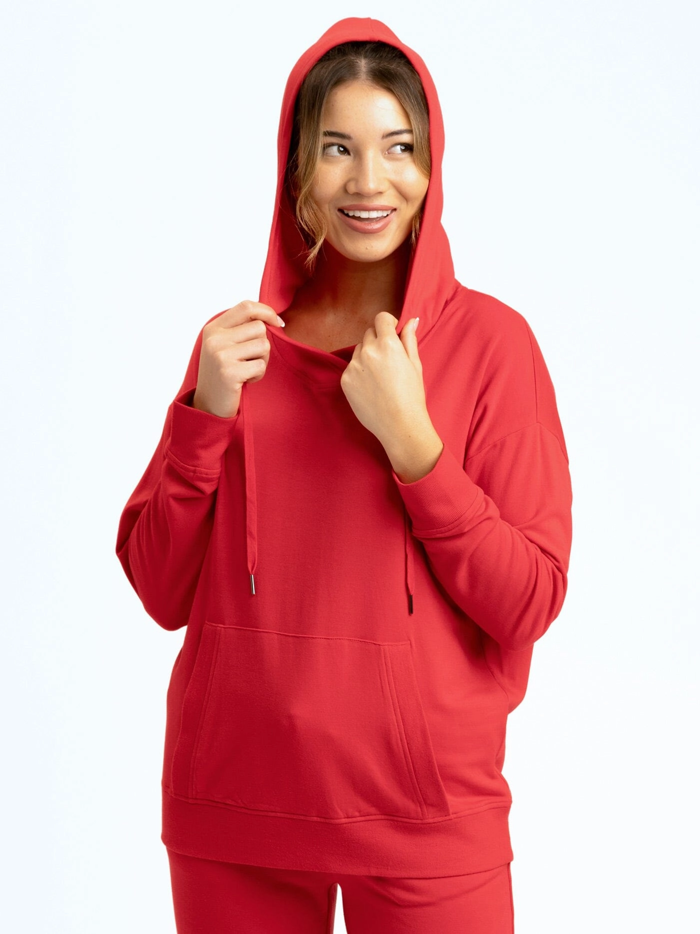 Evening Out Madge Feather Fleece Pullover Hoodie
