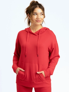 Madge Feather Fleece Pullover Hoodie Breathable Membrane On Duty Layer