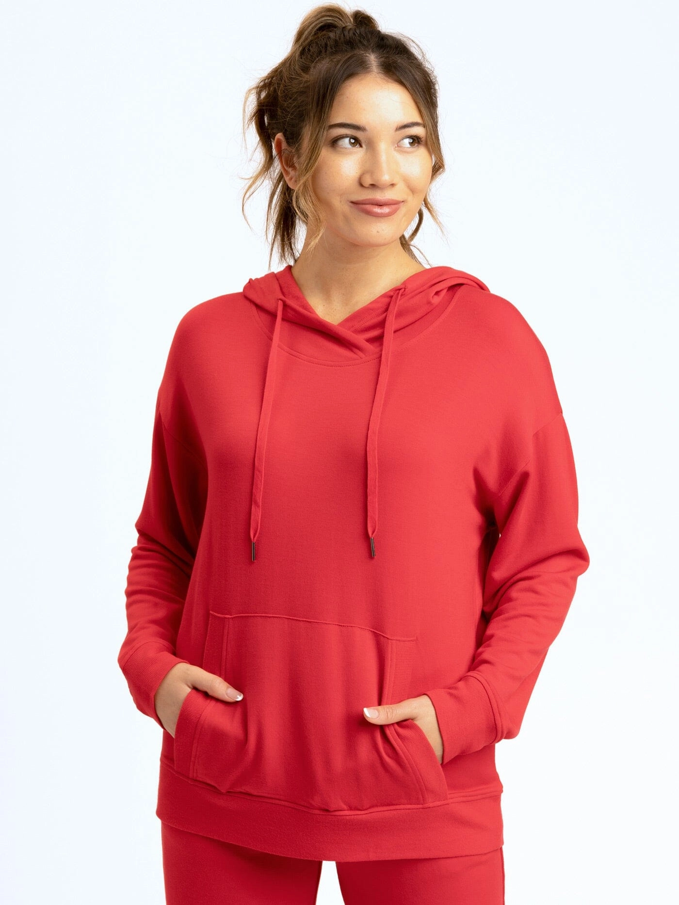 Madge Feather Fleece Pullover Hoodie Breathable Membrane On Duty Layer