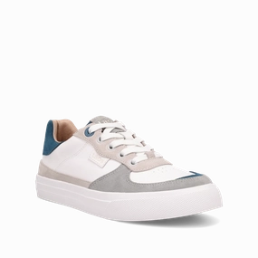 Taos Women's Pop Soul Sneaker - Grey/Petrol Blue Multi Cushioned Feel Feel Good