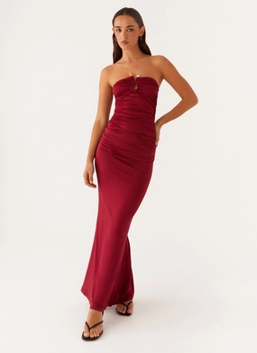 Sharp Profile Rudy Maxi Dress - Maroon
