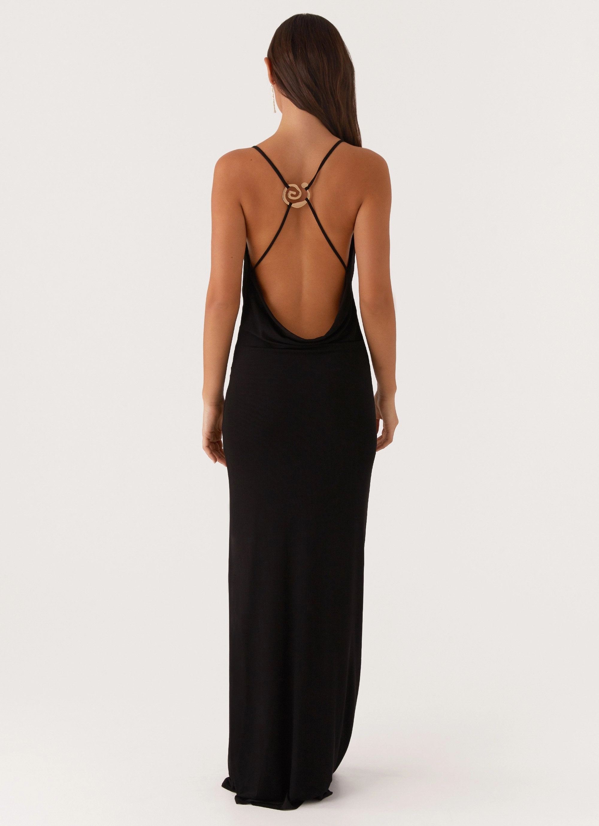 Game Player Maxi Dress - Black Stylish Comfort Casual Mode