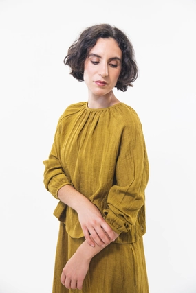 Glenda Jacket | Antique Moss Noise Free Zipper