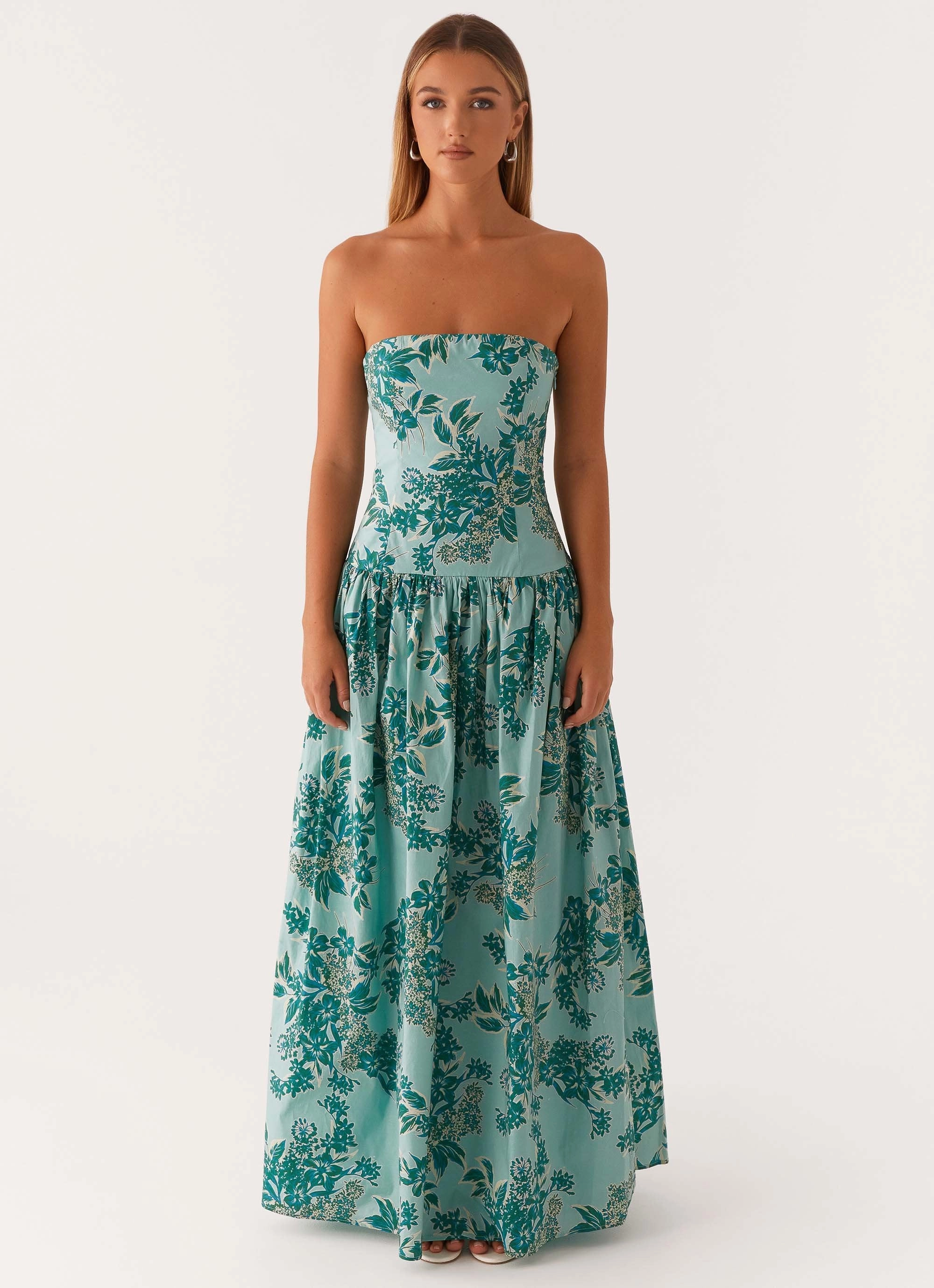 Andorra Maxi Dress - Cloud Nine Floral Day-To-Night Wear Feminine Cut