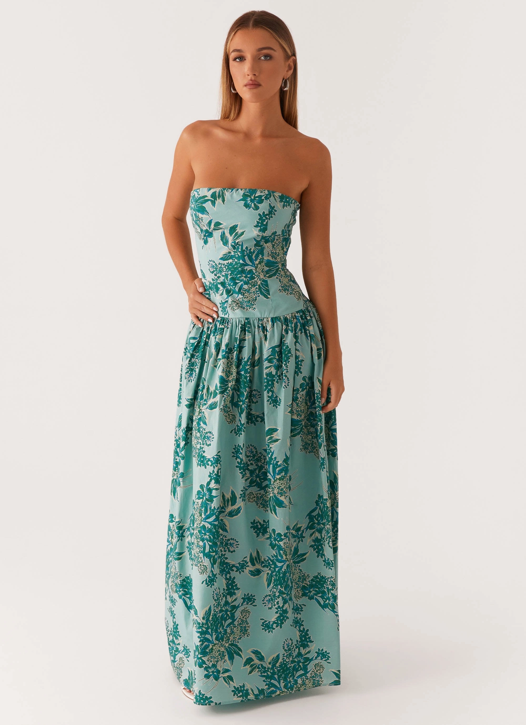 Quick Match Signature-Style Andorra Maxi Dress - Cloud Nine Floral