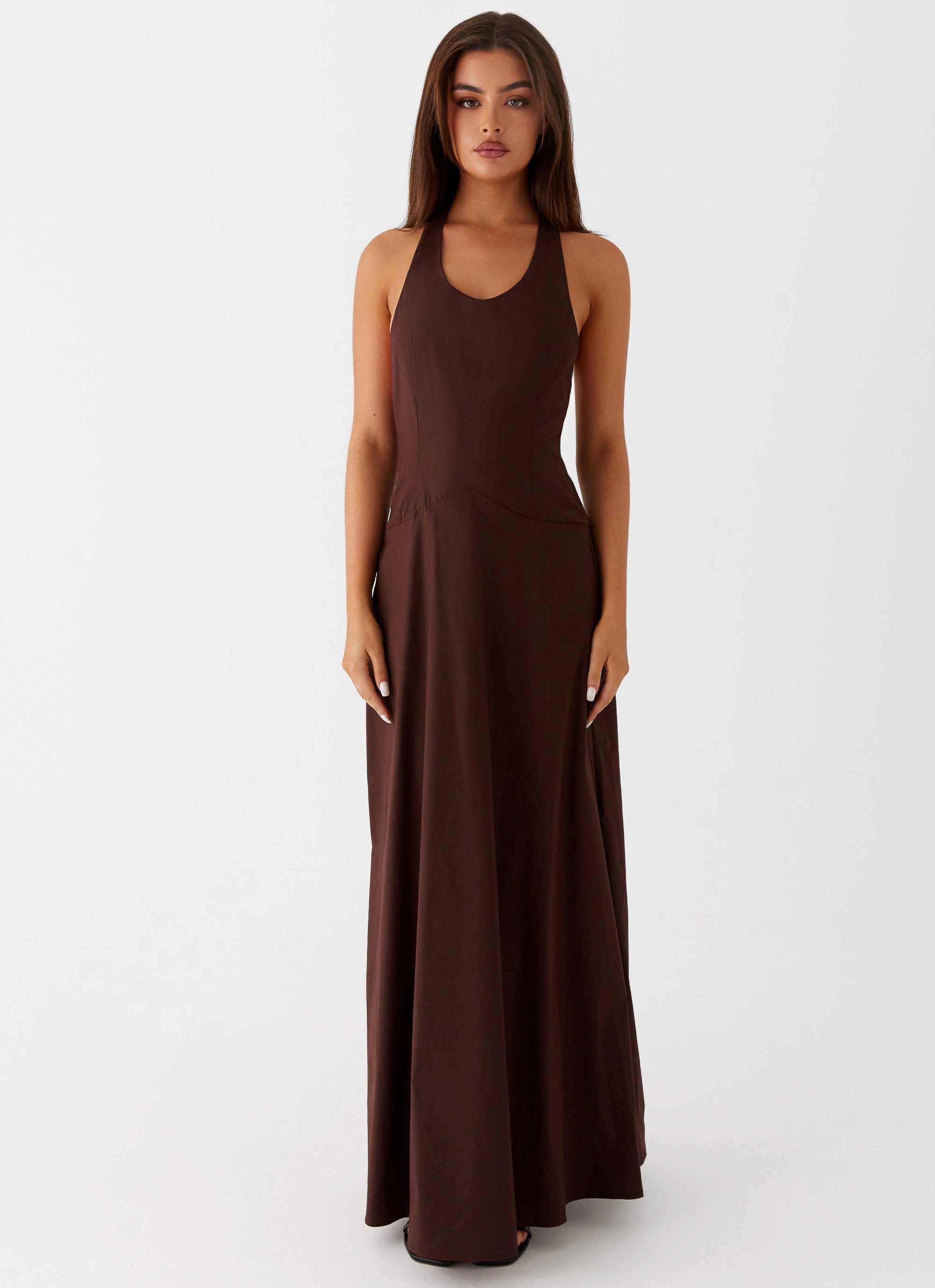 Vestige Maxi Dress - Chocolate Smooth Design