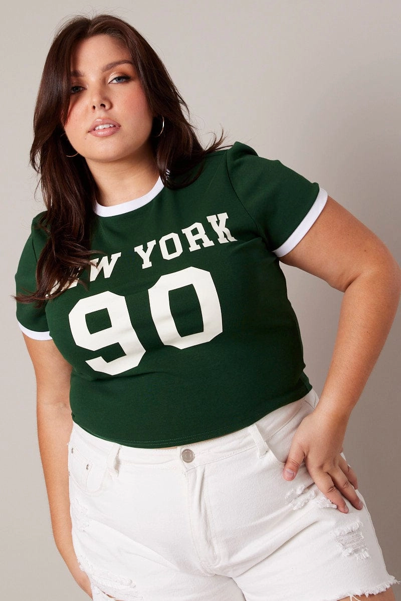 MoistureControlFibers Green Baby T-shirt Crew Neck Short Sleeve Graphic