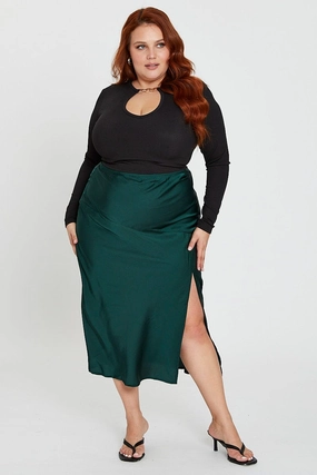 Green Midi Skirt Wardrobe Classic