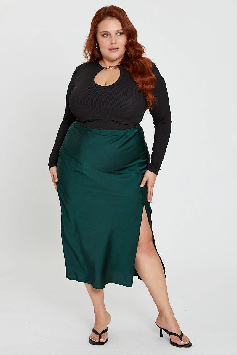 Green Midi Skirt Wardrobe Classic