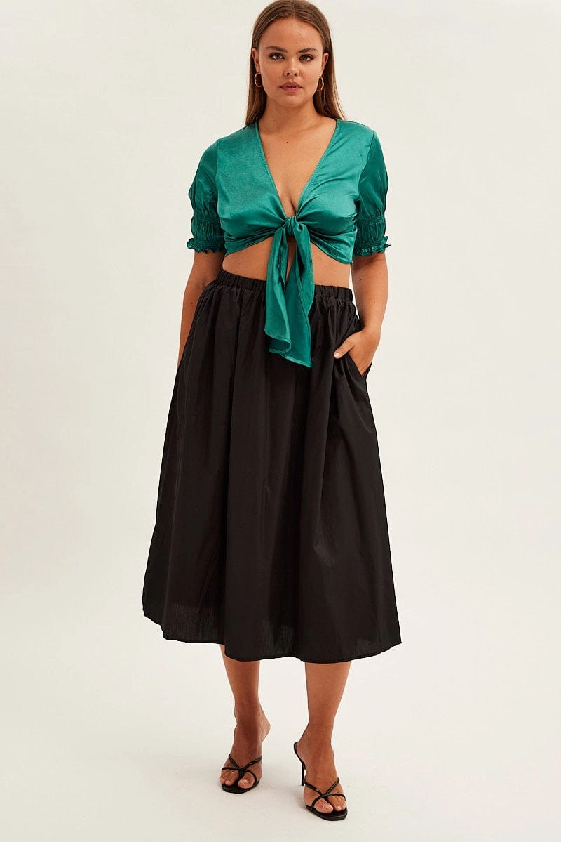 Green Tie Jacket Short Sleeve Bolero Satin All Weather Adaptability Compact packaging