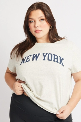 Trendy Fabric Grey Graphic T Shirt Short Sleeve Crew Neck