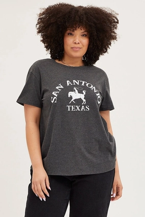 Stretch Design Versatile Comfort Wear Grey Graphic T-shirt Sun Crew Neck Short Sleeve Cotton
