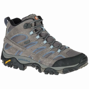 Merrell Women's Moab 2 Mid Waterproof Boot - Granite Scandi Cool Comfortable Heel