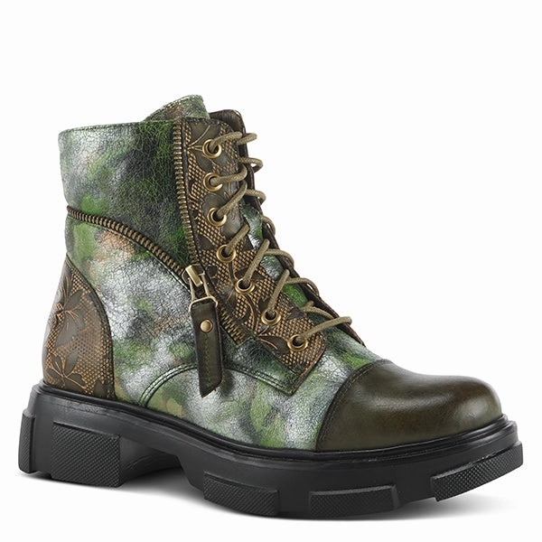 Thermal Core All Day Wear Seamless Interior Spring Step Women's L'Artiste Carnelian Boot - Olive Multi