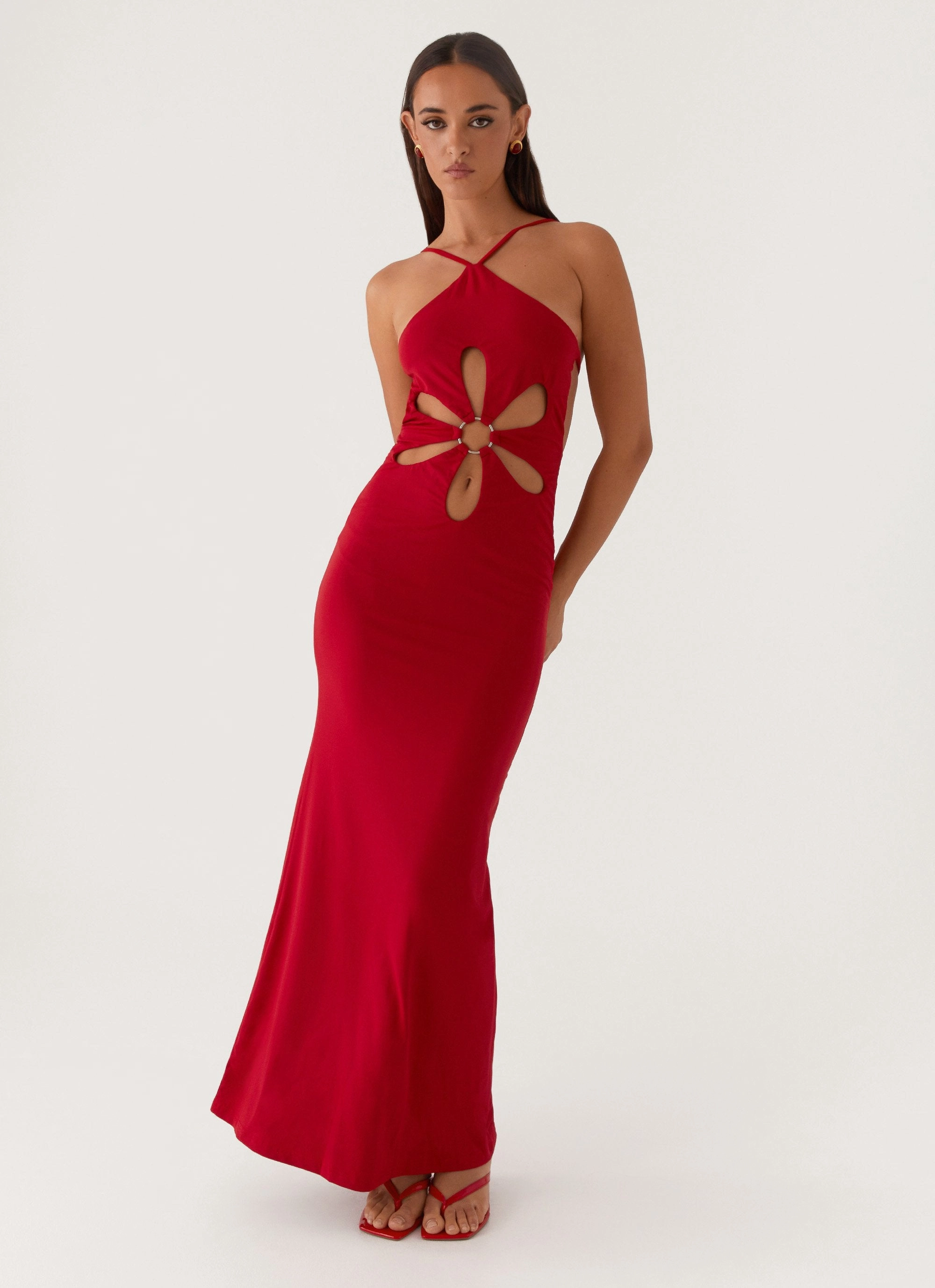 Grow Together Maxi Dress - Red Warm Base
