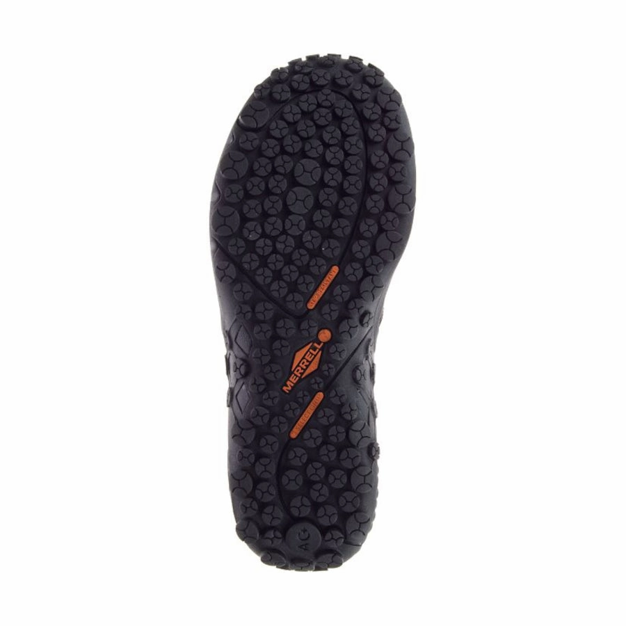 On Move Dual Density Midsole Merrell Men's Jungle Moc AC  PRO Slip Resistant - Black