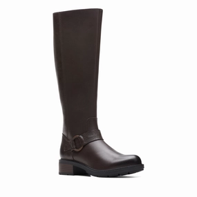Comfort Lining Active Nomad Clarks Women's Hearth Rae - Dark Brown Leather