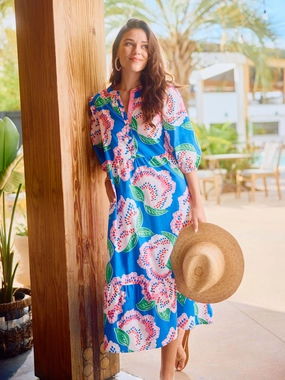 Lounge Style FINAL SALE - Riley Dress | Petal Tango Blue