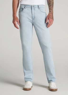 Low Profile Zipper City Walk Smooth J1 STRAIGHT LEG Jeans for Tall Men in California Blue