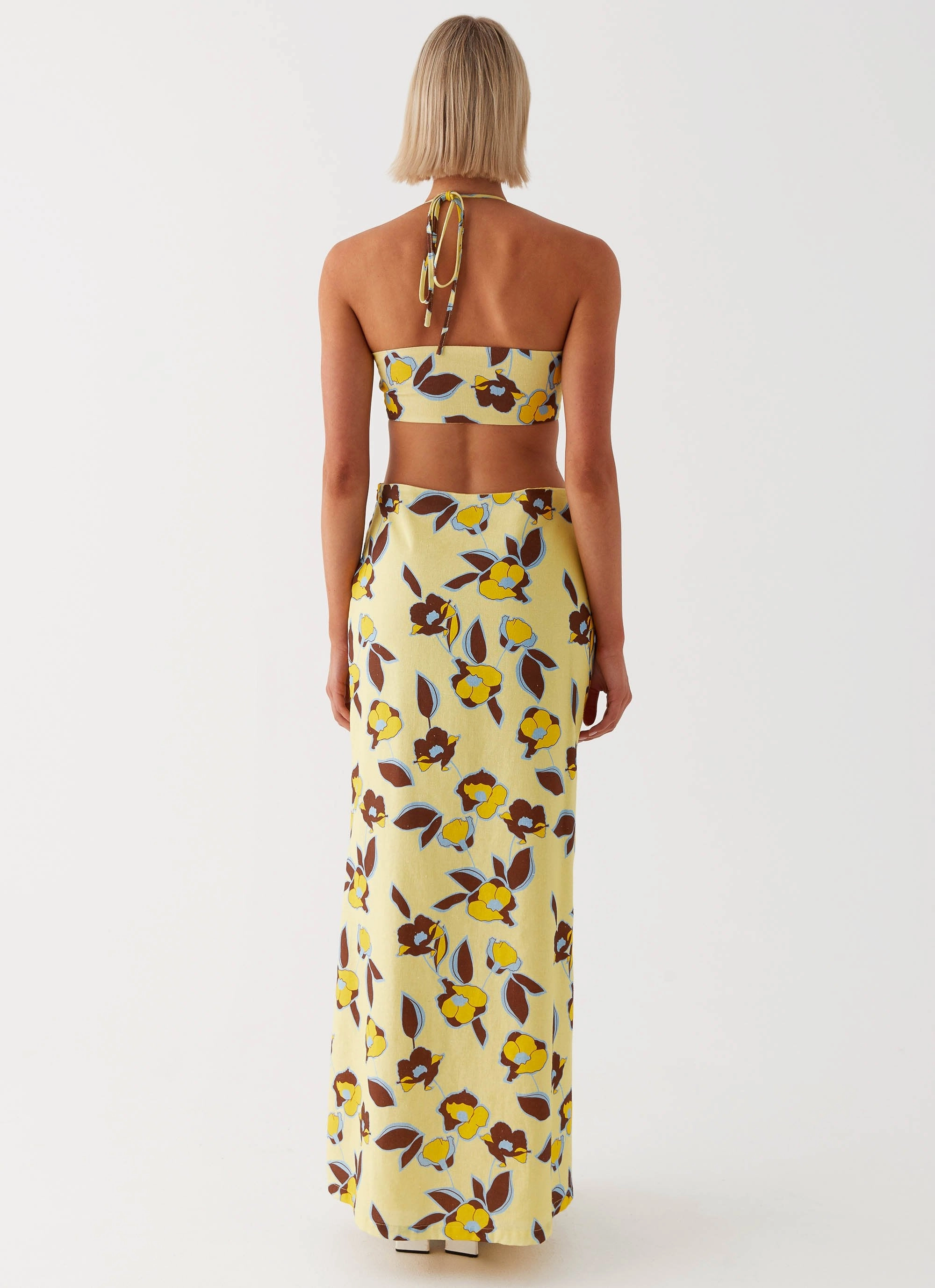 Wardrobe-Staple Nora Linen Maxi Dress - Primrose