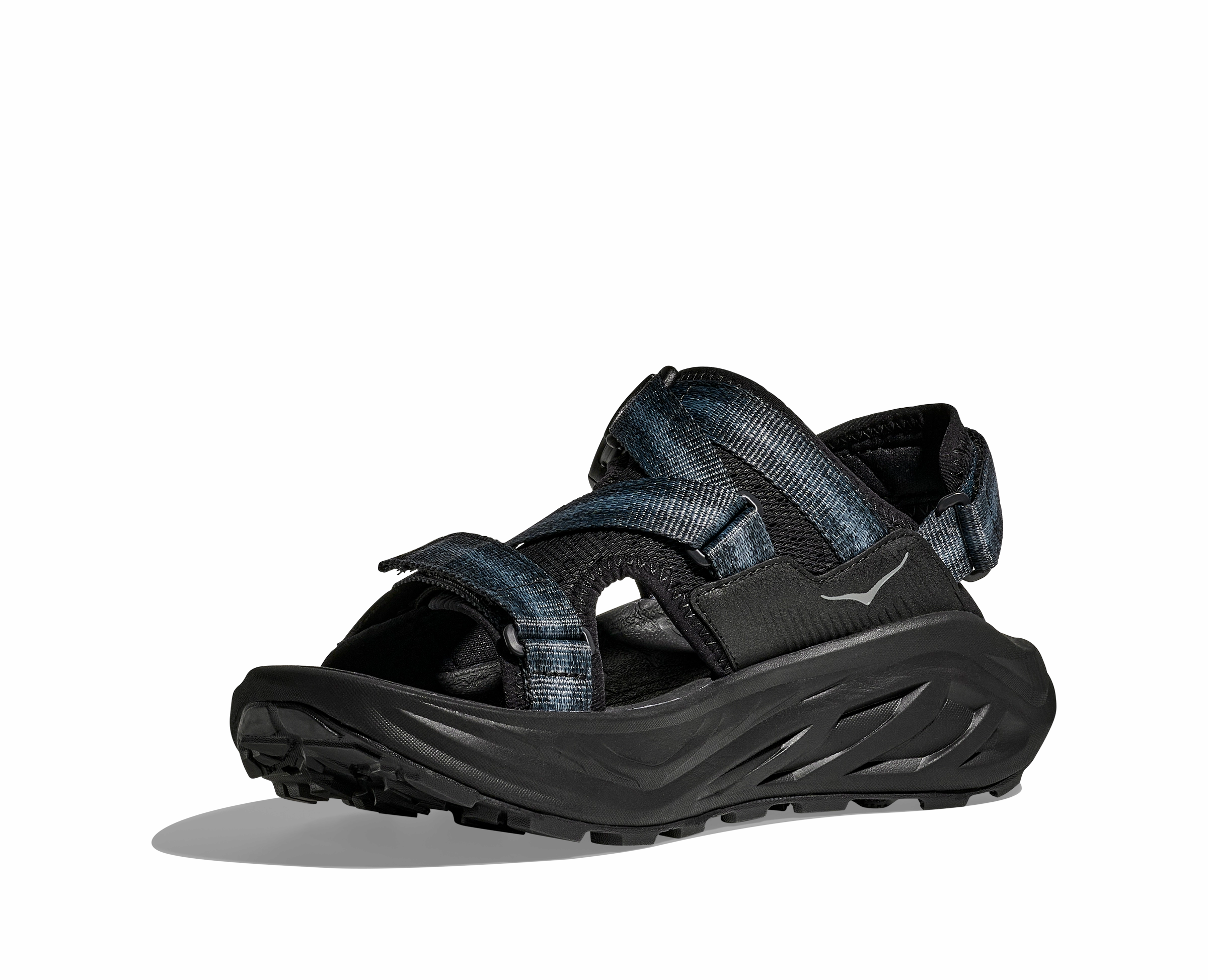 HOKA Men's Infini Adventure Hiking Sandal - Black/Black Step Free