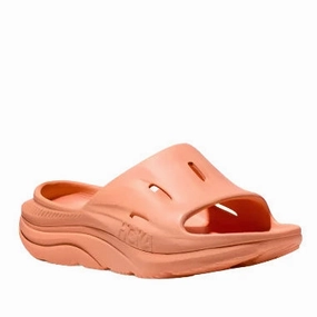 HOKA Ora Recovery Slide 3 - Papaya/Papaya Breathable Upper