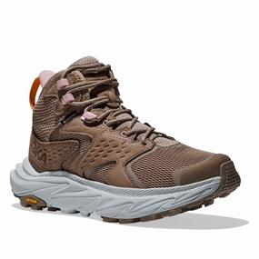 Hoka Women's Anacapa 2 Mid GORE-TEX Waterproof - Dune/Ice Flow Busy Life Simple Match