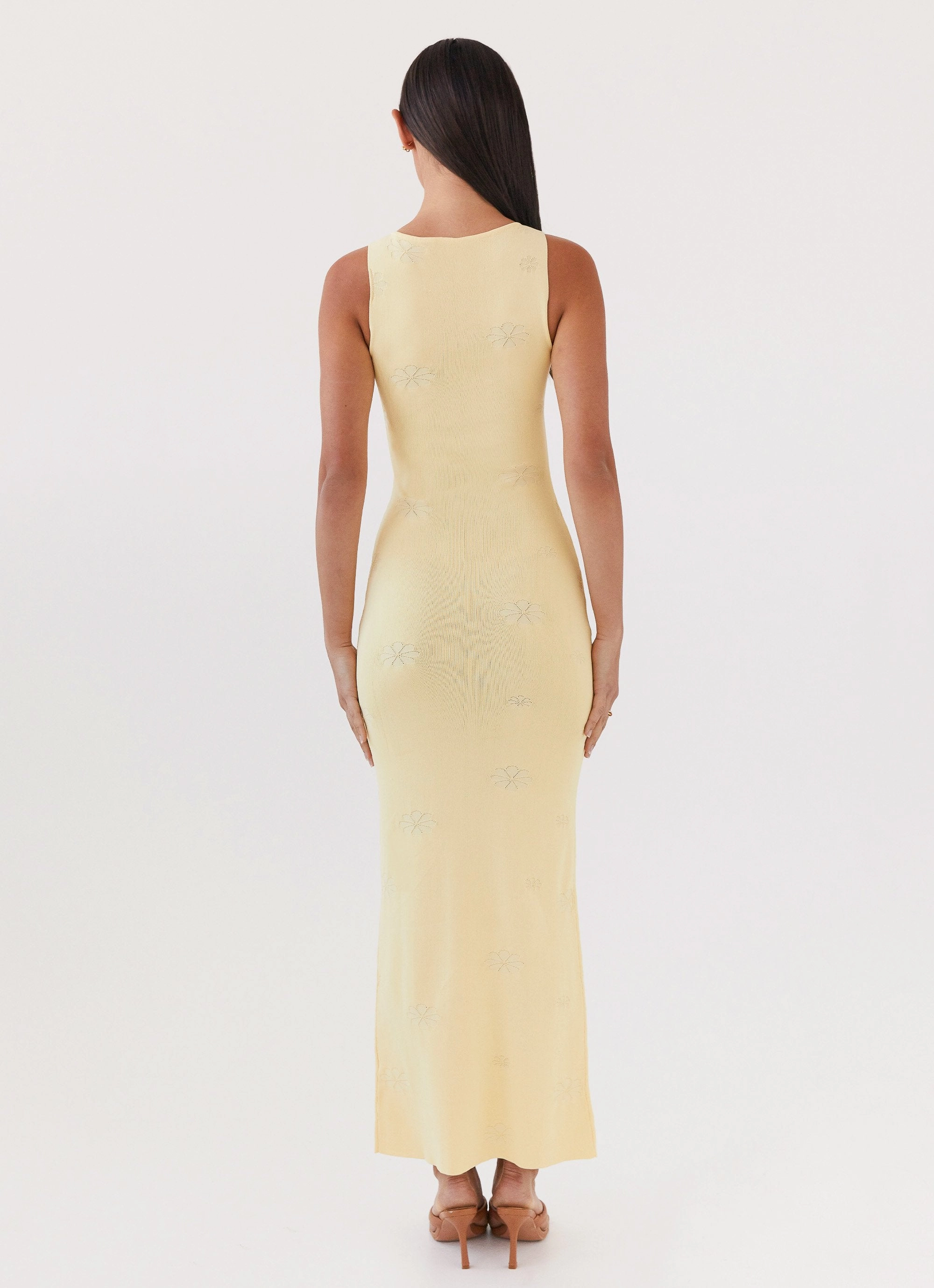Holly Knit Maxi Dress - Yellow Contemporary Vibe